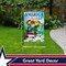 G128 - America the Beautiful USA Spring Flowers & Watering Can Patriotic Garden Flag | 12x18 Inch | Printed 150D Polyester - Rustic Holiday Seasonal Outdoor Flag
